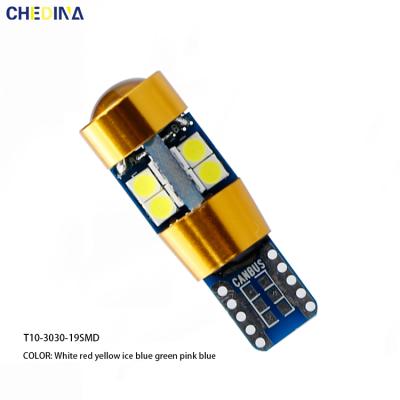 China Wholesale Chedina 3030 Car LED Width Light W5W T10 19SMD 3030 Canbus LED Car Bulb Light for sale