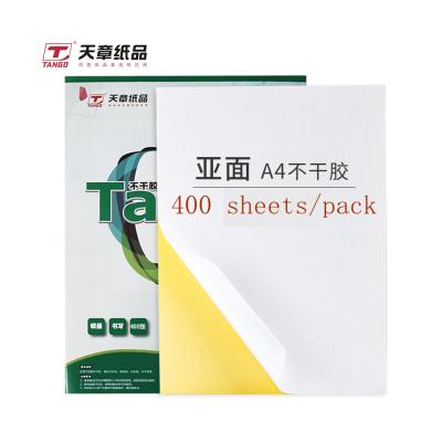 China Factory Wholesale Heat Sensitive 400 Sheets/Self-adhesive Package A4 Matte Printing Paper Label Sticker A4 Inkjet Printing for sale