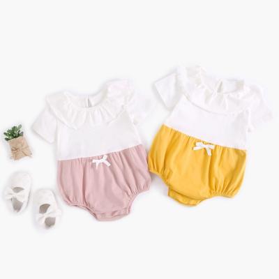 China Princess Baby Girl Clothes Cotton Baby Romper Short Sleeve One Piece Jumpsuit for sale