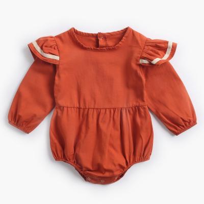 China Comfotable Kids Rompers Girls Long Sleeve Cotton Jumpsuit Baby Infant Clothes for sale