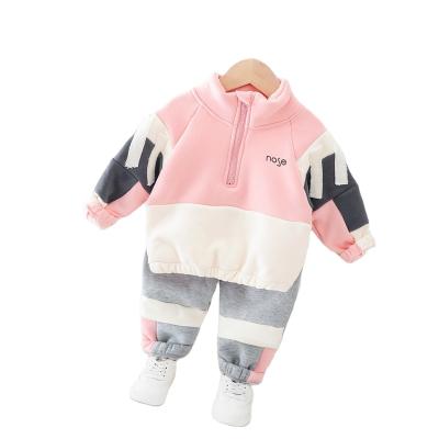 China Autumn Children Casual Clothing Set girls warm clothes for school girls thick two-piece suit for sale