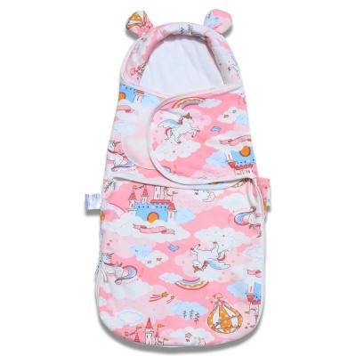 China Plus Size Baby Sleeping Bag Thickening Shockproof Spring And Autumn Pure Cotton Baby Newborn Sleeping Bag for sale