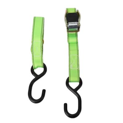 China Polyester 1 Inch Cam Loop Tie Down Lashing With S Hook for sale