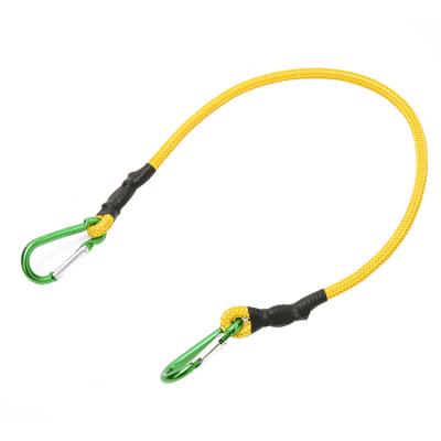 China Latex With Polyester Braided 10mm High Tensile Elastic Bungee Cord With Steel Hook for sale