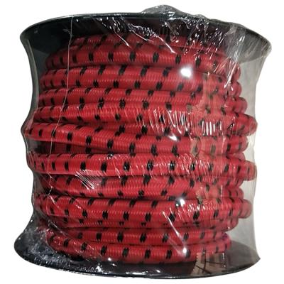 China Rubber With Braided Polyester Rope 10mmx15m-50kg Elastic Rope With Polyester Rope Packing Rope Braided Rubber 1.83kg 10-30days 500pcs Since CN 019; ZHE Faming for sale