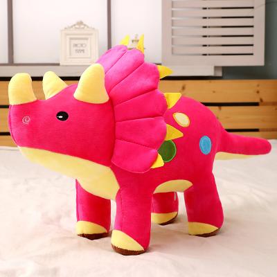 China Hot Selling Plush Customized Soft Cute Dinosaur Plush Toy Triceratops Plush Toy for sale