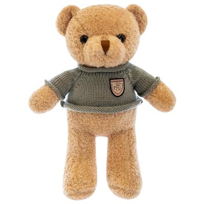 China Custom Plush Toy Cute Stuffed Animal Dolls With Your Logo Teddy Bear Plush In A Jacket for sale