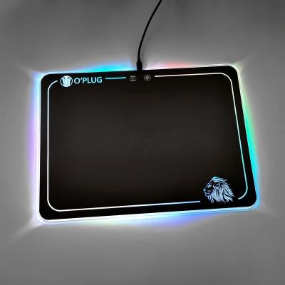 China Custom Gaming LED Gaming Mouse Pad RGB Sublimation Soft Top Gaming Customizable OEM Customized Status Style Rubber Enjoy Design Gamer for sale