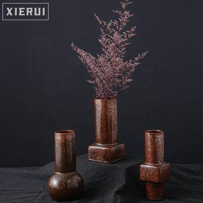 China 3 PCS Modern Minimalist Creative Mini Tabletop Ceramic Vase Nordic Luxury Flower Vase For Home Decor for sale