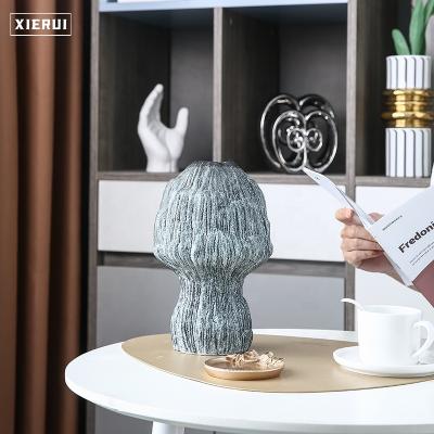 China Modern Creative Luxury Craft Sculpture Shaped Ceramic Vase In Porcelain Minimalist Nordic Ornaments For Home Decor for sale