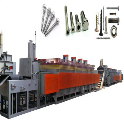 China PID Temperature Control Electric Continuous Screw Mesh Belt Furnace For Carburizing Quenching Tempering for sale