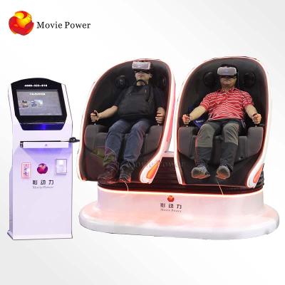 China Earn experience amusement egg vr cinema simulator vr games money VR egg type two chairs EB-5D02 for sale