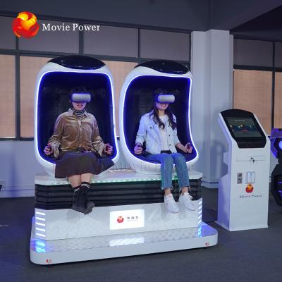 China Metal ; china acrylic egg vr cinema egg vr cinema 9d 2 seater 9d vr game machine for sale