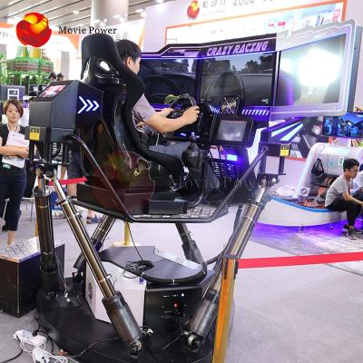 China 3 Screen Luxury Car Games 3D Car Simulator Racing Game Machine L2360*W2100*H1900mm for sale