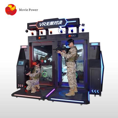 China Virtual game room machine vr arcade multiplayer battle gun interactive shooting games with vr games shooting for sale