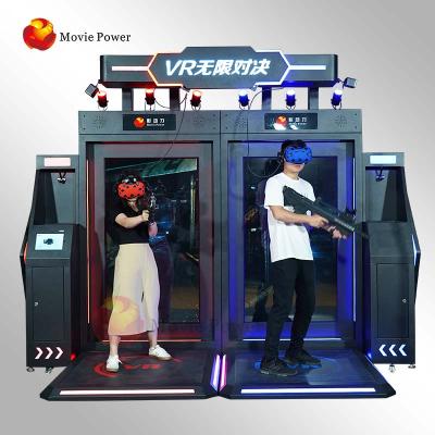 China Hot Sales VR Infinity Vr Interactive Battle 9d Vr Simulator Shooting Game Dynamic Shooting Platform For Earn Money for sale