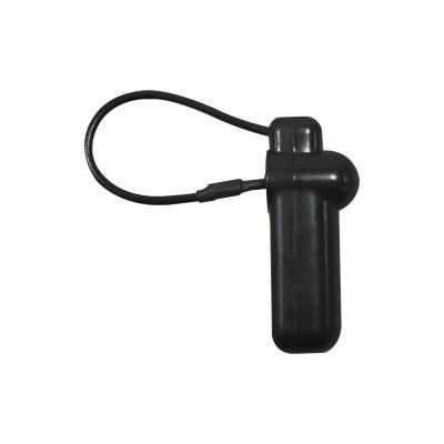 China Black EAS 8.2MHz Hard RF Security Tag With Steel Wire For Retail Store for sale