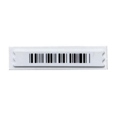 China EAS 58KHz Security AM Soft Label  45 X 11 X 2mm Pure Bar Code for sale