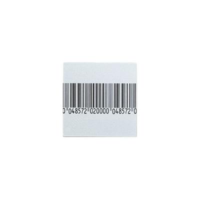 China White EAS 8.2MHz Security RF Soft Label 50 X 50mm Coated Paper With Bar Code for sale