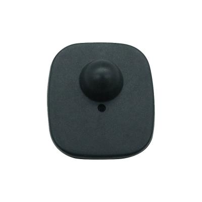 China Black Small Square Retail Store EAS 8.2MHz Hard RF Security Tags for sale