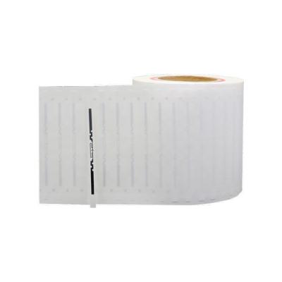 Κίνα 98 X 6mm Silver Roll Προσαρμόσιμο Chip Κώδικας Ασφάλειας RFID Soft Label προς πώληση