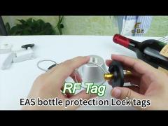 supermarket retail store eas 8.2mhz security hard tag rf with 170mm wire