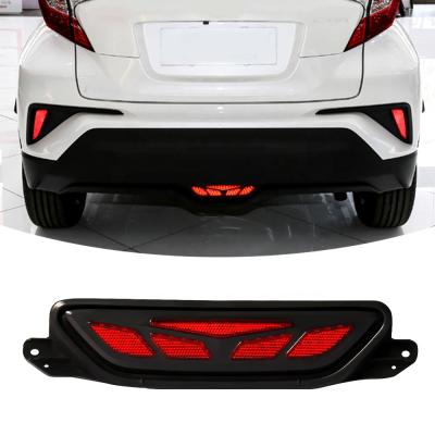 China PC+ABS+LED Auto Parts Brake Light Rear Bumper Reflect Car LED Brake Tail Lamp For Toyota CHR 2016 2017 2018 for sale