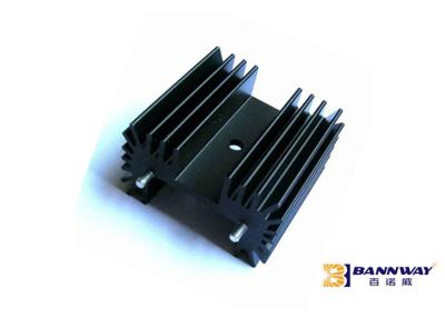 China Black Aluminum Heat Sink Enclosure Anti Corrosion T5 / T6 Heat Treatment for sale