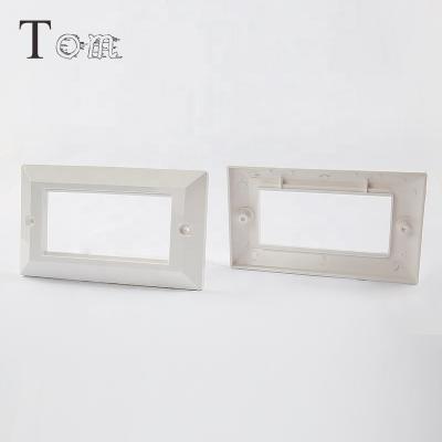 China TOM-FP-UK-05 86*147mm Plastic Networking TOM-FP-UK-05 Ports Network UK Type Frame Face Plate for sale