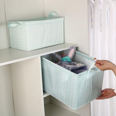 China Good Quality Viable Folding Kids Toy Fabric Foldable Storage Organizer Metal Locker Boxes and Bins with Handles for sale