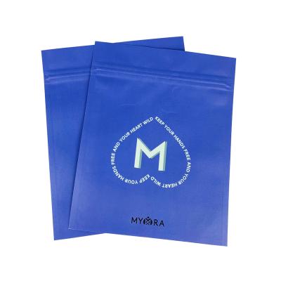 China Recycled Materials Custom Printed Ziplock Biodegradable Packaging Bags Kraft Paper Flat Pouch for sale