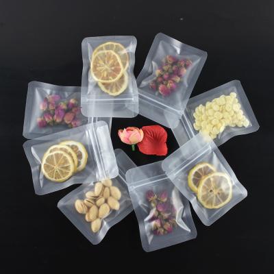 China Moisture-proof In-store Machine Seal Fruit Dry Cookie Transparent Frosted Plastic Self Sealing Packing Bag for sale