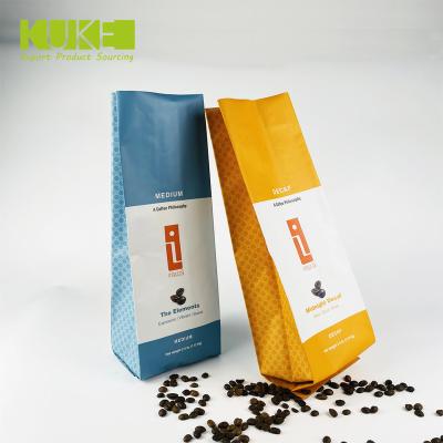 China Smell Proof Moisture Proof Aluminum Plastic 1kg Coffee Bag Heat Sealing Side Gusset Coffee Beans Packaging for sale