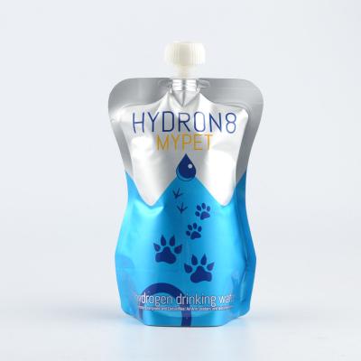 China Recyclable Custom Printed Laminated Liquid Doypack / Stand Up Spout Pouch Drinks Packaging Bag For Water for sale