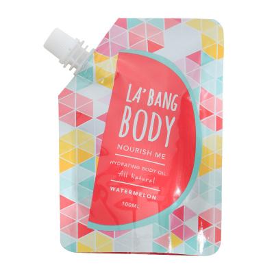 China Custom Printed Soft Packaging Plastic Body Lotion Spout Pouch Recyclable for sale