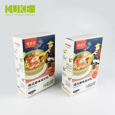 China Recycled Materials Wholesale High Quality White Food Grade Kraft Paper Box Snack Pack for sale