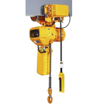 China Cargo lifting transportation Top Selling High Quality 1 Ton Electric Hoist 380V Chain  Hoist With  trolley ELECTRIC CHAIN HOIST for sale