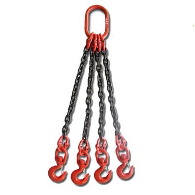 China Transmission Chain Grade 80 lifting Chain high strength G80 alloy chain with hooks for sale