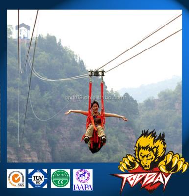 China Sky Steel Ziplines Leather For Sale for sale