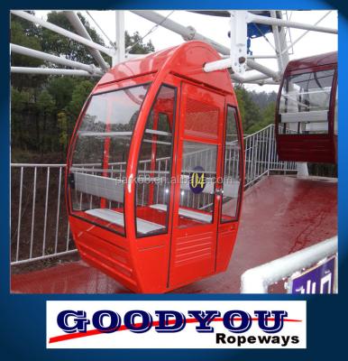 China High grade theme park 2-10persons aluminum alloy ropeway and ferris wheel cabins for sale from manufacturers for sale