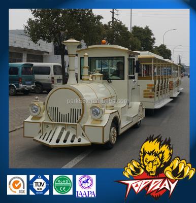 China Electric and Diesel Trackless Tourist Train Theme Park Manufacturer for sale