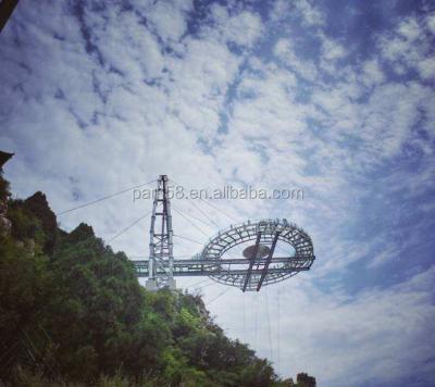 China Glass-to-glass bridge, plank glass road, glass viewing platform, glass plate for sale