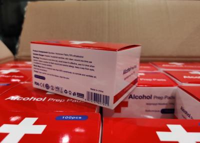 China Do álcool não tecido da tela 75% de Spunlace do isopropil almofada de limpeza à venda