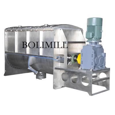 China Liquid With Suspended Horizontal Solids Coriander Powder Mixer /Mixer Machine for sale