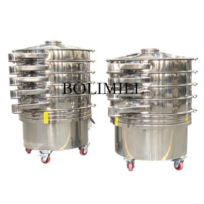 China Building Material Shops Stainless Steel Fruit Powder Vibrating Machine Screen Sieve For Chemical Industry for sale