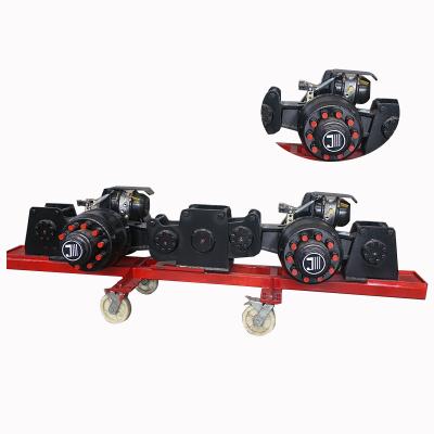 China Mechanical suspension for hot sale semi trailer line six axle semi trailer three suspension for sale