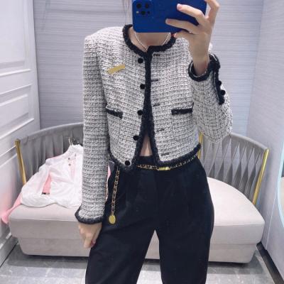 China High End Soft Luxury Heavy Industry Woven Short Coat Waterproof for sale