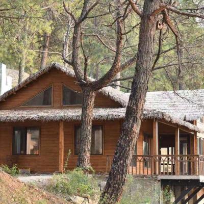 China Pakistan Traditional Project Customizable Prefab Wooden House / Cottage / Restaurant , Support Customize for sale