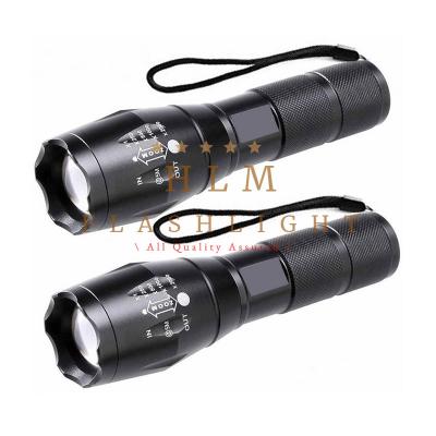 China High Power Portable Waterproof LED Torch Light Camping HLM Rechargeable LED Flashlight for sale