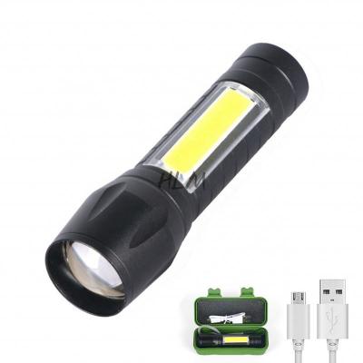 China Zoomable Led Mini HLM Torch Q5 Lightweight Rechargeable Light for sale